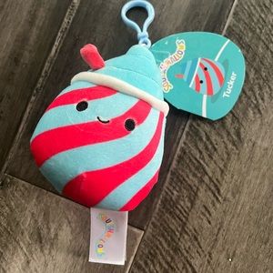 Squishmallows Tucker the Slushie 3.5” Plush Clip Keychain